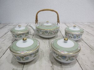 8.1円　美品　ノリタケ　　YOSHINO　ヨシノ　急須　茶器揃　蓋付　湯呑み　4客セット　（和　乃りたけ）5266N 【星見】