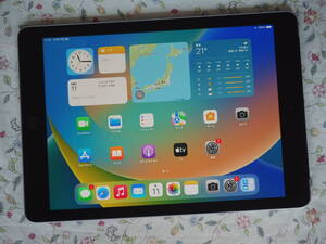 ☆彡 美品　Apple　iPad 【第5世代】 A1823　32GB　au 《Wi-Fi + Cellular》　スペースグレイ