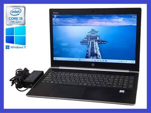 ★第7世代 i5 搭載 HP Probook 450 G5 Core i5-7200U 2.5GHz/ メモリ4GB/ HDD 500GB/1366x768/ Windows 11 Pro！30日間返品保証