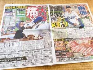 サンスポ　新聞記事　2024.10.28　阪神タイガース　大谷翔平