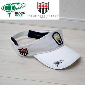 新品 YOSHINORI KOTAKE BEAMS GOLF サンバイザー FR メンズ フリーサイズ キャップ cap 帽子 ビームス ゴルフ ヨシノリコタケ