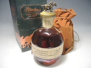 309/○ウイスキー ブラントン シングルバレル バーボン 750ml 46.5% 巾着付 未開栓 Blanton