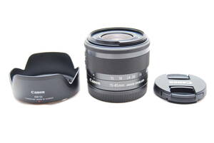 ★極上美品　Canon　EF-M15-45mm F3.5-6.3IS STM　標準ズームレンズ　ブラック　★