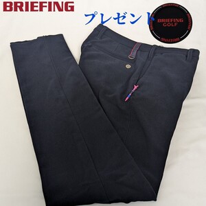 ★新品正規品 BRIEFING/ブリーフィング ゴルフコーデュロイ 裏起毛保温ヒートパンツ(Mサイズ)　あったか防寒パンツ！