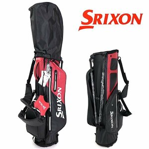 新品 SRIXON スリクソン 5分割 防水 スタンド キャディ バッグ 8.5型 黒 赤 白 【K22826】 1.9kg メンズ DUNLOP ダンロップ ゴルフ