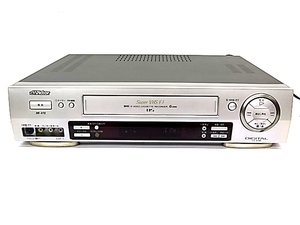 e12484　Victor HR-V70　ビクター　S-VHS VHS Hi-Fiビデオデッキ　98年製　通電確認済　ジャンク品