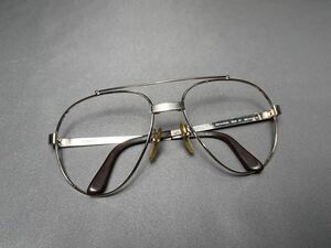 VINTAGEオーストリア製【DUNHILL/ダンヒル】6023 フルリム ツーブリッジ ティアドロップ型 眼鏡フレーム ゴールド ヴィンテージ サングラス