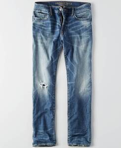 ラスト！！◇◆AE/アメリカンイーグル/AEO 360 Extreme Flex Slim Straight Jeans / M・Indigo / W33×L32 /（W34~W32）