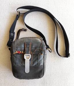 ★美品★TOUGH JEANSMITH Tactical Design Small Cargo Bag タフジーンズスミス 2WAYショルダーバッグ USED加工 ミリタリー ウエストポーチ