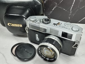 【終活整理】Canon7 レンジファインダー＋50mm f1.4 大口径Lマウント単焦点 各動作良好 シャッター快調 露出計OK レンズ光学美品 