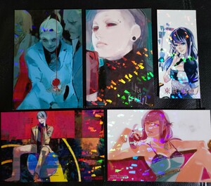 東京喰種　ホログラム　イラストカード　ポストカード　しおり　Twitter画展