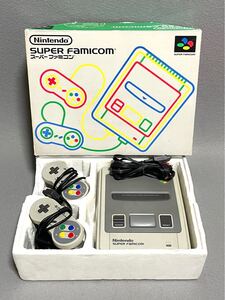 動作品 Nintendo 任天堂 スーパーファミコン SFC HVC-002 箱付き