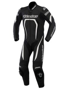 未使用品 ALPINESTARS アルパインスターズ MOTEGI 1PC SUIT モテギ スーツ レーシング MFJ公認 US50 EU60 コブ付 肩肘膝パッド 白黒