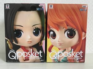 【新品】ワンピース フィギュア Qposket ボア・ハンコック ナミ SPECIAL カラー全2種 posket