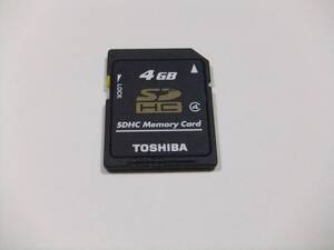 SDHCカード 4GB CLASS4 フォーマット済み 現状出品 TOSHIBA