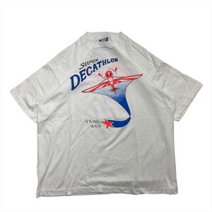 Tシャツ 半袖 ホワイト 古着 メンズ XL 飛行機 ACA USA製 クリーニング済み