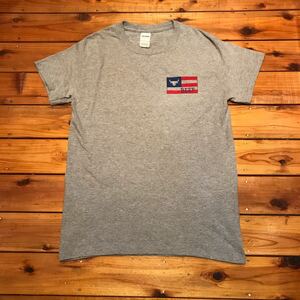 プリントTシャツ　BEEF 牛肉　Tシャツ GILDAN グレー　Sサイズ USA古着 アメリカ古着