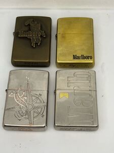 ZIPPO マールボロ4個セット(1個未使用)