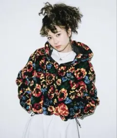 X-girl FLORAL BOA SHORT ANORAK サイズ1