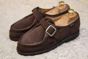 【極美品】PARABOOT MICHAEL BRIDE オールスエード 39(パラブーツ ミカエル ブリッド ベルト REIMS CHAMBORD william チロリアン)