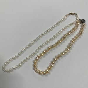 ネックレス 【管理番号34】淡水パール パール SILVER刻印 短いネックレス アクセサリー 部品取り 可愛い 綺麗系 ペンダント