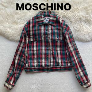 3点送料無料☆ MOSCHINO　モスキーノ　vintage　ビンテージ　チェック　ジャケット　オンワード樫山　９