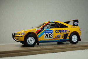 1/43 タバコデカール加工 バタネン ダカール 優勝 spark Peugeot 405T16 #203 Vatanen 1990 Dakar winner プジョー キャメル camel 405 T16