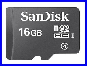 新品 SanDisk マイクロSDカード 16GB Class4 UHS-1