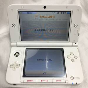 【動作品・難あり】ニンテンドー 3DS LL ホワイト SPR-001 本体のみ 初期化済