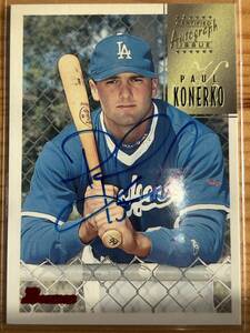 1997 Bowman Certified auto Blue Ink Paul Konerko autograph ポール・コネルコ 直筆サイン