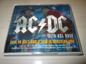 AC/DC　「ROCK OR BUST WORLD TOUR IN WERCHTER 2016」　4CD アクセル・ローズ(vo)　GUNS