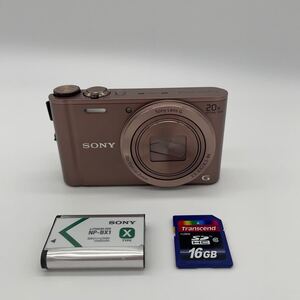 ソニー SONY Cyber-shot DSC-WX300 サイバーショット 16GB SDカード付き　動作確認済　簡易クリーニング済 1円スタート