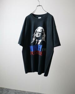 T117 GILDAN photograph print loose black Tee ギルダン グラフィック フォト プリント ルーズ 半袖 Tシャツ 黒 L