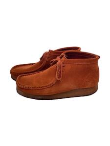 Clarks◆内側スレ・汚れ有/ワラビー/ブーツ/US8/ORN/スウェード/26118569