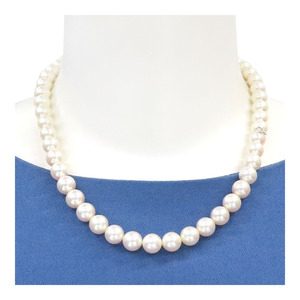 ミキモト アコヤ パール ネックレス RL-8524 K18 (K18WG) レディース MIKIMOTO 中古 【ジュエリー】