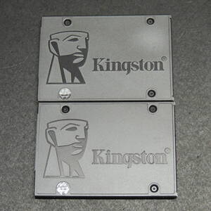 【2台まとめ売り】Kingston SSD 256GB RBU-SC180DS37/256GJ (使用時間：25h/1072h) 訳あり品 管理:D-38