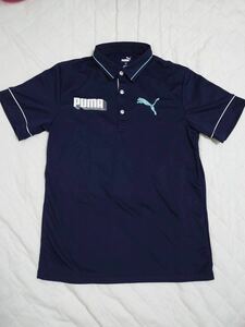 新品 プーマ ゴルフ PUMA GOLF Mサイズ 半袖 ポロシャツ 吸汗速乾 ストレッチ プーマ ゴルフ　ネイビー