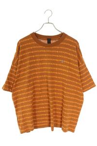 クロムハーツ Tシャツ Y NOT Stripe サイズ:L マティボーイワイノットFUCKYOUボーダープリントTシャツ 中古 OM10