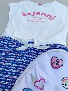 SISTER JENNI シスタージェニー ワンピ Tシャツset 140cm／ PINKlatte ピンクラテ リュック バッグ 3点おまとめ