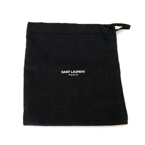 サンローランSAINT LAURENT巾着袋 保存袋 ミニ巾着 布袋小物入れBLACK