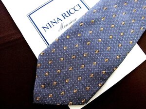 ♪9311C♪良品【花 小花 リング 柄】 ニナリッチ【NINA RICCI】ネクタイ