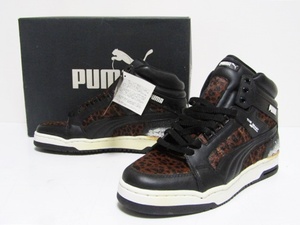 02年製 2002 PUMA THE BEAST BLACK LEOPARD HARAKO PK1837 2080 US10 28cm プーマ ザ ビースト 豹柄 ヒョウ 黒 復刻 加水 ジャンク 鑑賞用