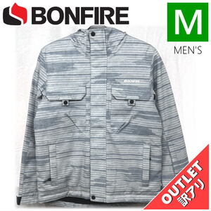 【OUTLET】 ジュニア[Mサイズ]BONFIRE PITCH JKT カラー:FOG PRINT Mサイズ 子供用 スノーボード スキー ジャケット JACKET アウトレット