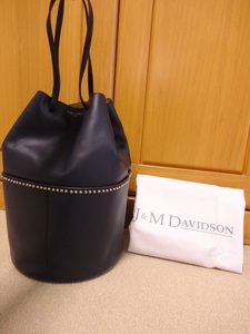 本物 J&M DAVIDSON★牛革＆羊革製 レア！大きめサイズ DAISY WITH STUDS バッグ ネイビー★ジェイ&エムデヴィットソン