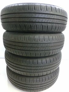 【 送料無料 】S-5633 深溝 中古タイヤ ダンロップ ENASAVE EC300＋ 165/65R15 81S (4本)