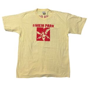 2000 LINKIN PARK Hybrid Theory GILDAN製 L ヴィンテージ Tシャツ 音楽 バンド ロック ヒップホップ メタル アメリカ 