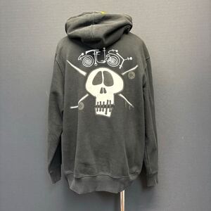 STUSSY Scull Hoodie Parka ステューシー スカル フーディー パーカー size M メンズ 長袖 ストリート プリント