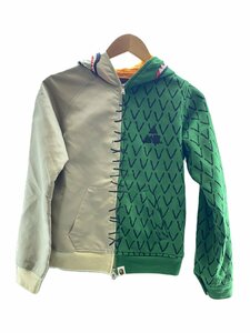 A BATHING APE◆×ambush/アリゲーター/ジップパーカー/M/コットン/マルチカラー