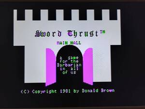 Apple II Soft SWORD THRUST 1,3&4