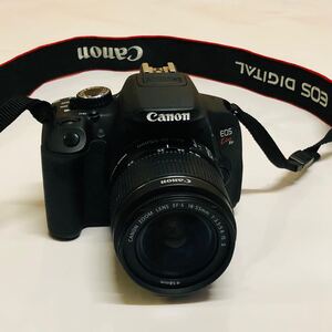 Canon キヤノン EOS Kiss X6i +レンズ EF-s 18-5mm デジタル一眼レフカメラ 中古品